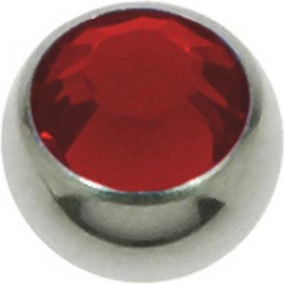 Bijouteria Piercingverschluss (Chirurgenstahl 316L, Premium Kristall)