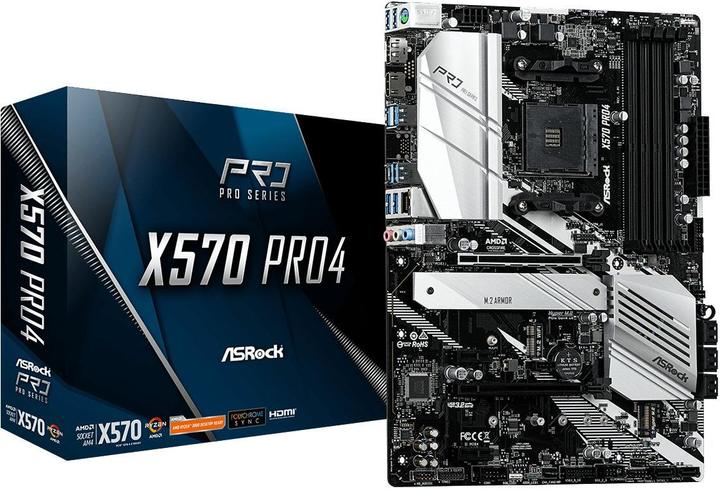 Image du produit AsRock X570 Pro4 (AM4, AMD X570, ATX)