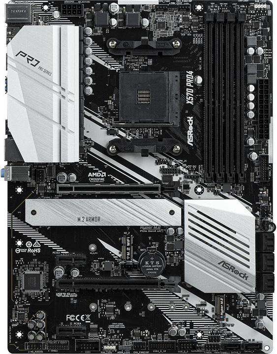 Image du produit AsRock X570 Pro4 (AM4, AMD X570, ATX)
