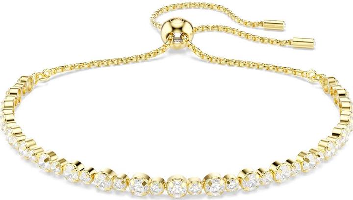 Immagine prodotto Swarovski Matrix Tennis Armband Rundschliff Weiss Goldlegierungsschicht (Metallo Swarovski)