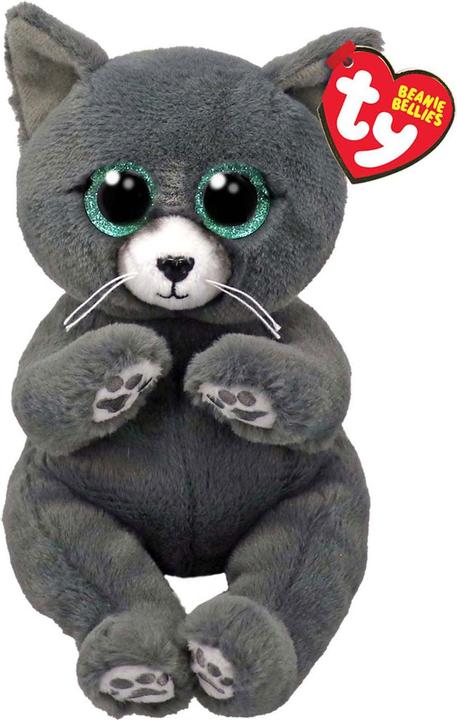 Ty Beanie Babies Bellies Binx Cat Blue 15cm (17 cm)