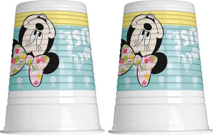 Image du produit Disney Gobelet jetable Tropical Minnie Mouse en plastique (paquet de 8) (8 x)