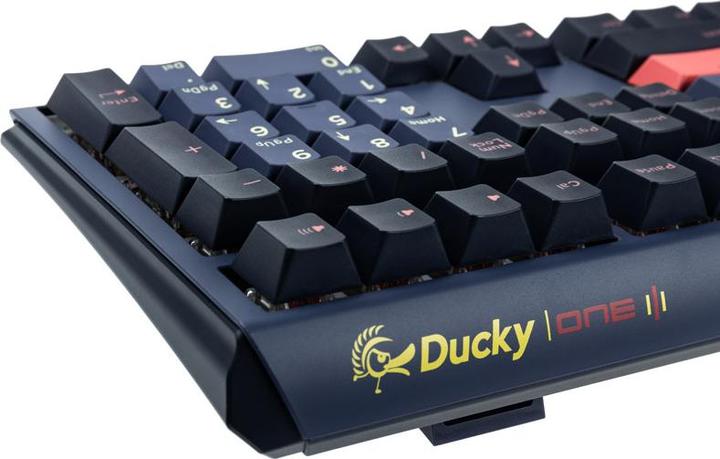 Produktbild Ducky One 3 Cosmic Blue Gaming Tastatur, RGB LED - MX-Red (US) (US, Kabelgebunden)