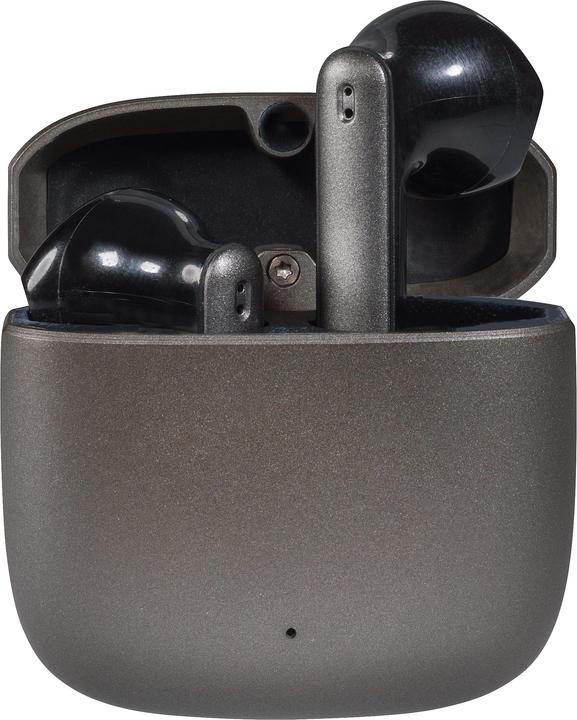 Actual product image Vivanco True Wireless Bluetooth Earphones, Metal Case, Low Latency Mode, Anthracite Metallic (180 h, Wireless)