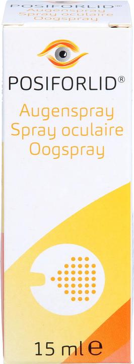Actual product image Ursapharm POSIFORLID eye spray (without preservatives & fragrances), 15 ml SPR (15 ml, 15 ml solution, Posiforlid eye spray)