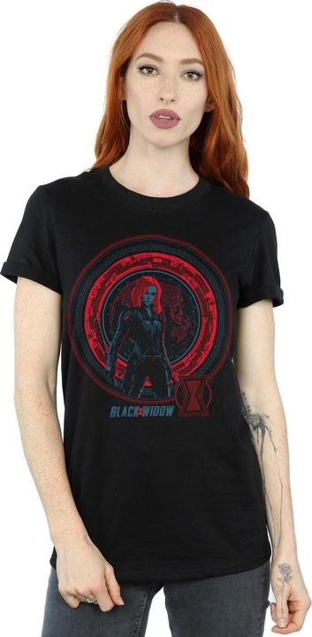 Immagine prodotto Black Widow Movie Computer Globe Maglietta Ampia Donna (XL)