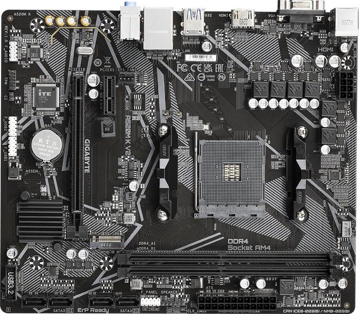 Produktbild Gigabyte A520M K V2 1.0 (AM4, AMD A520, mATX)