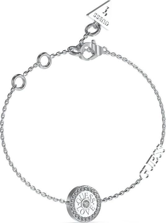 Immagine prodotto Guess Bracciale in acciaio con zirconi Love JUBB04082JWRHS (18.50 cm, Acciaio chirurgico)