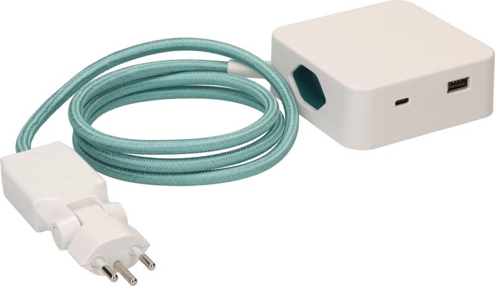 Produktbild Max Hauri maxTEX Cube (3 x, USB-A, USB-C, Typ 13, 2 m)