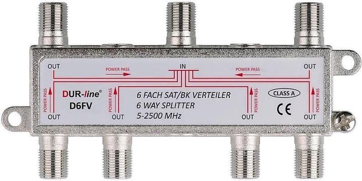 Produktbild Dur-Line D6FV, BK-SAT Verteiler 6-fach, Unicable tauglich (Verteiler)