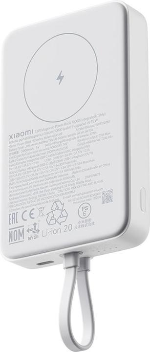 Productafbeelding Xiaomi 33W Magnetic Power Bank 10000mAh (Integrated Cable) (10000 mAh, 33 W)