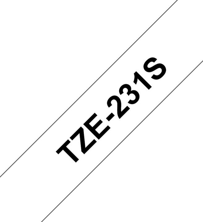 Produktbild Brother TZe-231S (1.20 cm, Weiss, Schwarz)