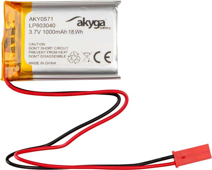 Akyga LP803040 Akkupack x Spezial-Akku LiPo 3.7 V 1000 mAh (3.70 V, 1000 mAh)