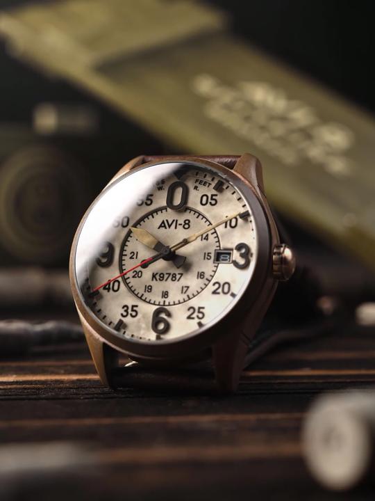 Actual product image AVI-8 AV-4090-07 (Pilot watch)
