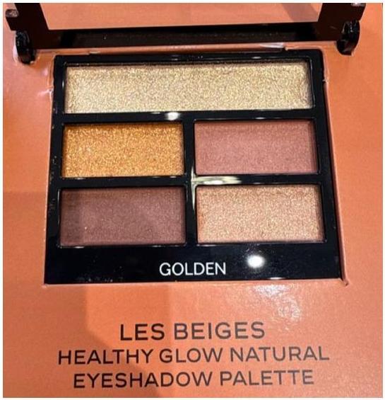 Actual product image Chanel Les Beiges Eyeshadow Palette Healthy Glow Natural Eyeshadow Palette Golden (Golden)