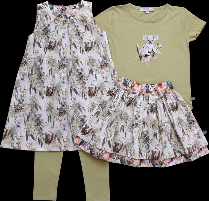 Actual product image Enfant Terrible Wendekleid Proteablumen und Koala (122)