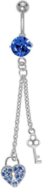 Bijouteria Bauchpiercing (Messing, Chirurgenstahl, Kristall)