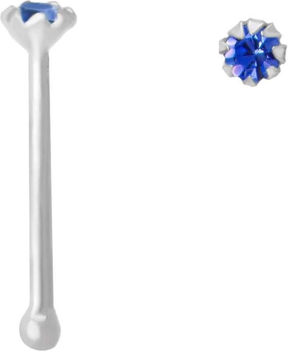 Bijouteria Nasenpiercing (Silber 925, Kristall)
