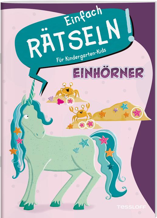 Productafbeelding Tessloff Einfach rätseln! Für Kindergarten-Kids. Einhörner (Duits, Ilka Röhling, 2024)