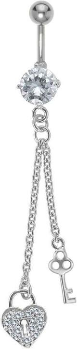 Bijouteria Bauchpiercing (Messing, Chirurgenstahl, Kristall)