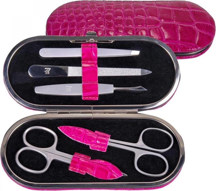 Produktbild Sacher TF200R.1007 - 5-teilig Maniküretui Manikürenset pink Leder