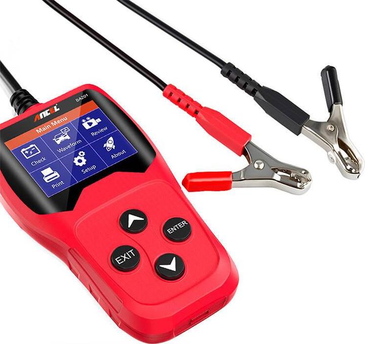 Actual product image Ancel Battery Tester BA201 8-16V DC