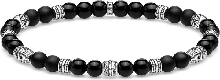 Thomas Sabo Armband Talisman schwarz (17 cm, 925er Silber)