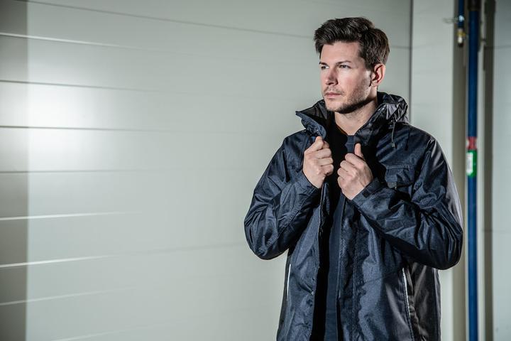 Image du produit Projob Veste de pluie imperméable au vent et à l'eau avec éléments contrastés (L)