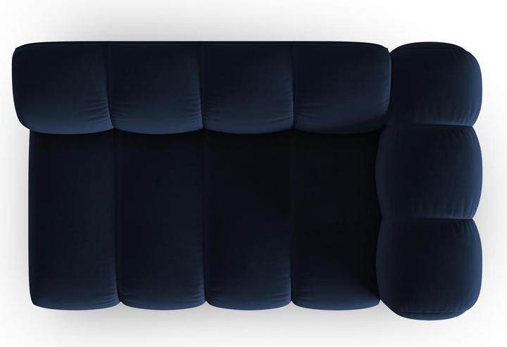Actual product image Micadoni Velvet Right Modular Sofa, "Lupine", 2 Seats, 145x95x70Made in Europe (2 person sofa, 3-seater, 4-seater)