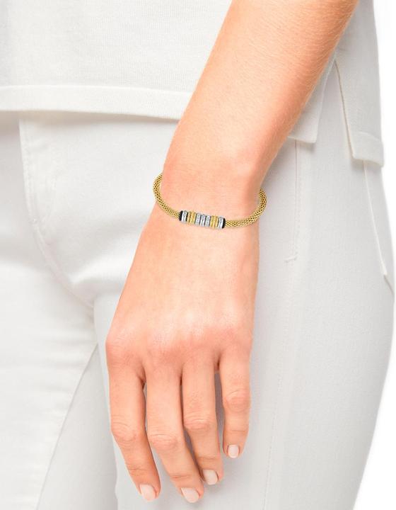 Image du produit S.Oliver Bijoux de bras pour femmes, acier inoxydable, zirconium synth. (21 cm, Acier inoxydable)