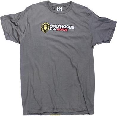 NoName WORLD OF WARCRAFT - T-Shirt Only noobs play Horde (S) (S)