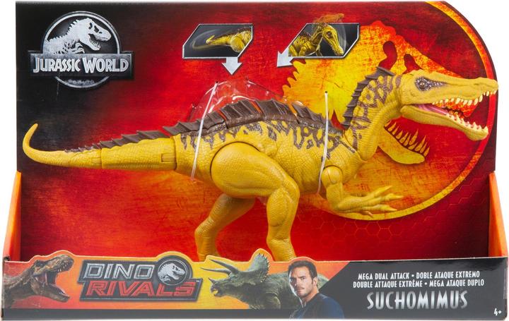 Produktbild Mattel Jurassic World Dino Rivals Mega Doppel-Attacke Suchomimus