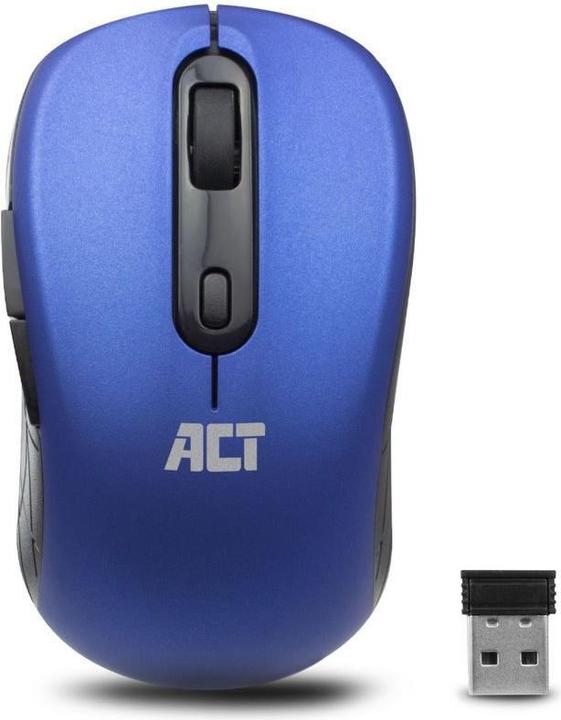 Image du produit Souris sans fil, USB nano récepteur, 1600 dpi, bleu (Sans fil)