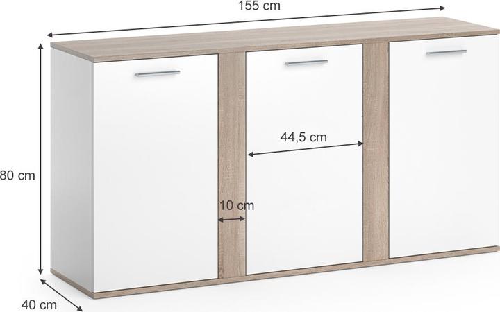 Image du produit Vicco Novelli (155 x 40 x 80 cm)
