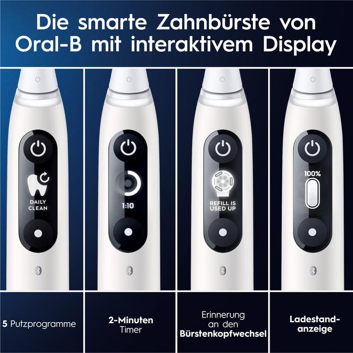 Immagine prodotto Oral-B iO Series 6, White Luxe Edition Elektrische Zahnbürste (Spazzolino oscillante)