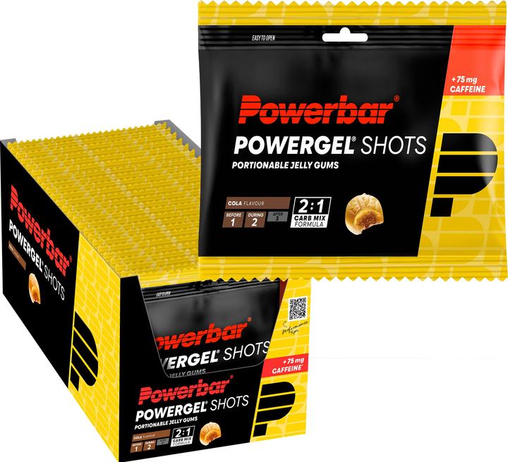 Produktbild Powerbar PowerGel Shots (Cola, Koffein, 24 Stk., 1536 g)
