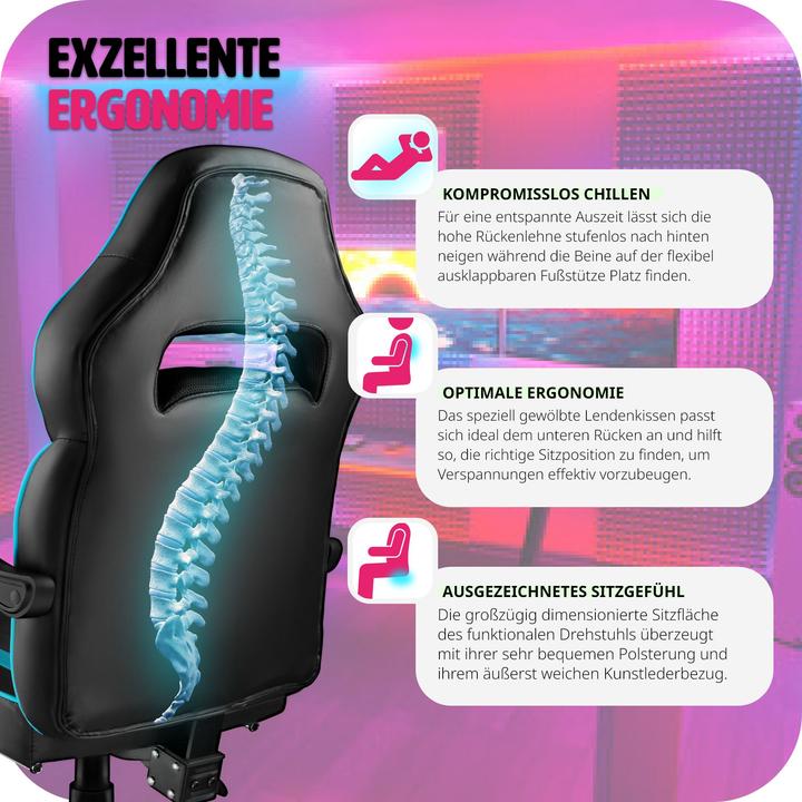 Produktbild tectake Racing Bürostuhl Comodo
