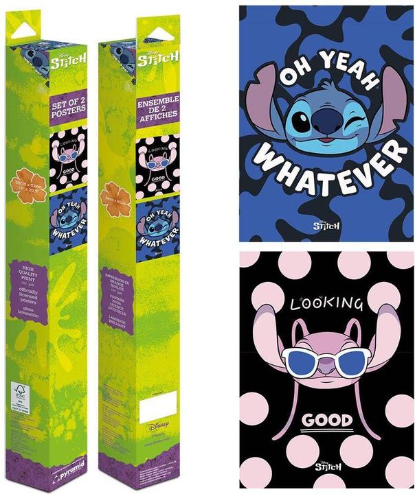 Actual product image Lilo & Stitch Stitch & Angel Poster (Pack of 2)