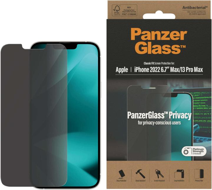 Immagine prodotto PanzerGlass Protezione dello schermo (1 Pezzo/i, Apple iPhone 13 Pro Max, Apple iPhone 14 Plus)