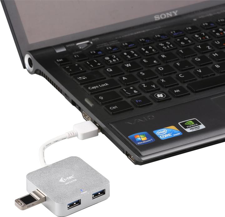 Produktbild i-tec U3HUBMETAL402 (USB-A, 4 Ports)