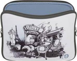 Actual product image Be.ez Sleeve for MacBook Pro 15" LA Edition dress 'I LOV PARIS' with zip (15")