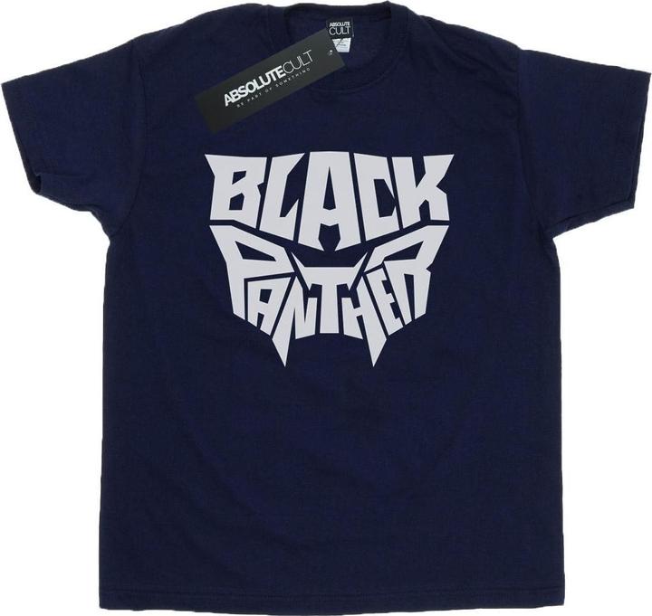 Black Panther Worded Emblem TShirt