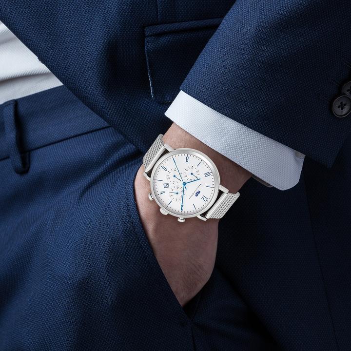 Immagine prodotto Cronografo da uomo Arakon in acciaio inossidabile argento - 26837 (Cronografo, 42 mm)