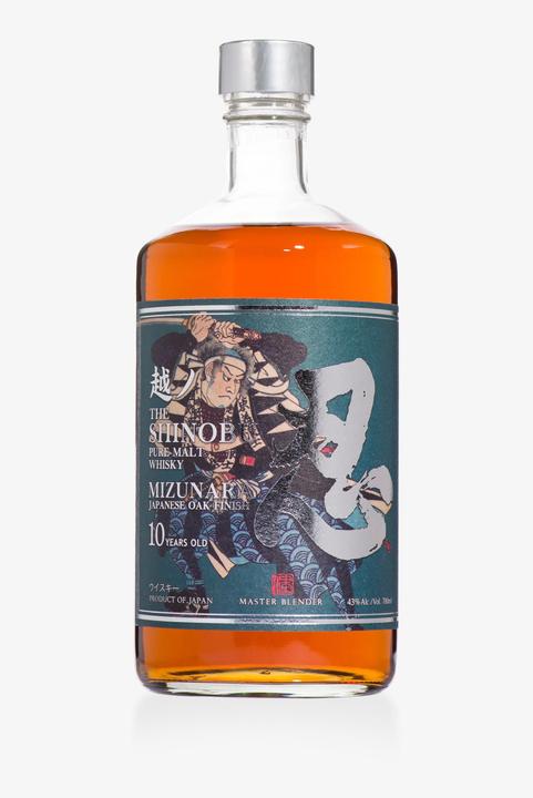 Actual product image Shinobu 10 Year Old Mizunara (Blended Malt Whisky, Japanese whisky, 1 x 70 cl)