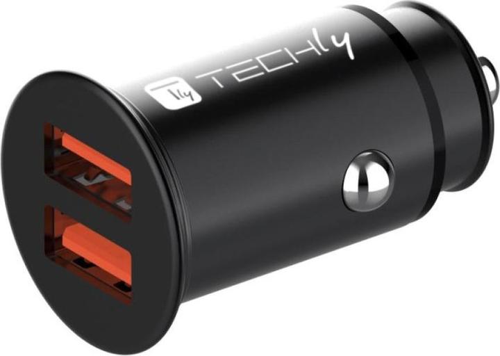 Immagine prodotto Techly Mini caricatore da auto 2 porte USB-A