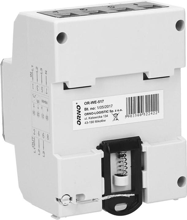Actual product image MGA ORNO 3-FAZOWY LICZNIK ENERGII ELEKT.80A. WIELOT. RS485 MID