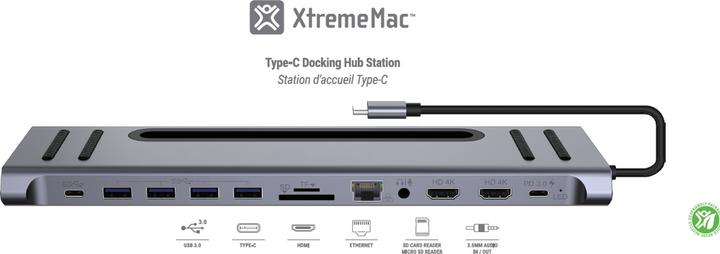 Immagine prodotto XtremeMac Type-C Hub Station - 12 Ports (USB-A, USB-C, 12 Porti)