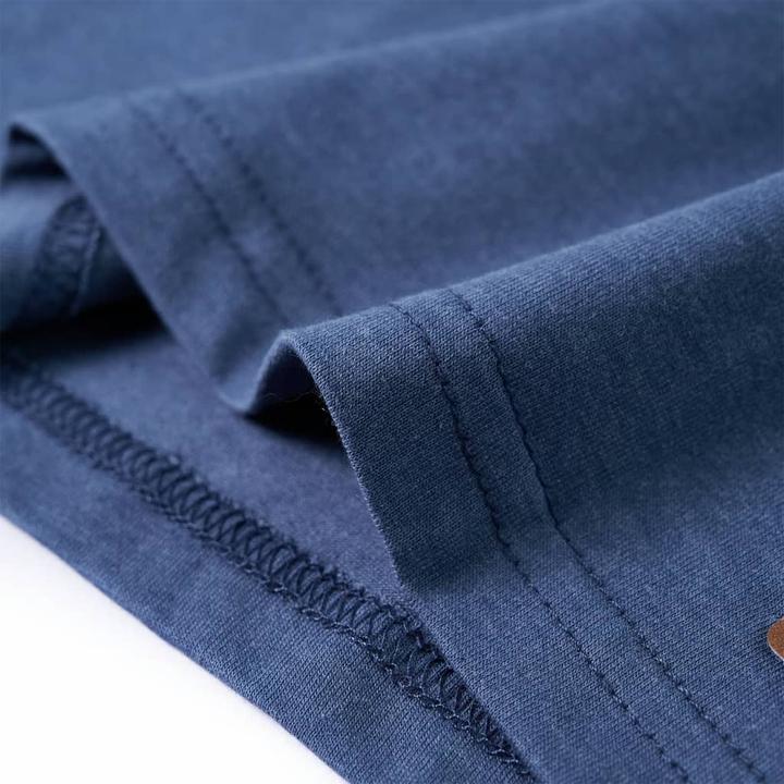 Immagine prodotto VidaXL Camicia da bambino a maniche lunghe blu melange 128,Materiale: 60 (128)