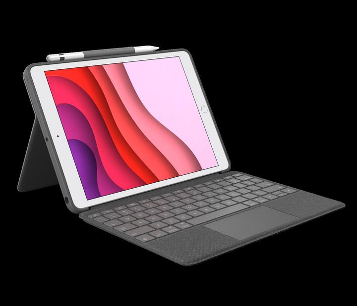 Actual product image Logitech Combo Touch (CH, iPad 2019 (7th gene), iPad 2020 (8. Gen), iPad 2021 (9th Gen))