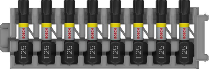 Bosch Zubehör PRO Torx Impact Bit, T25, 25 mm, 8-tlg. (Innensechsrund TX M25)